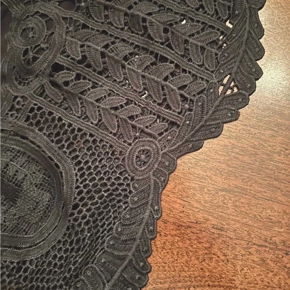 Soft Surroundings Black Lace Blouse - Picture 3 of 4